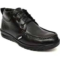 tor Men's Steel Toe Safety Shoes, Black Leather, Non-Slip Work Boots with Lightweight Design-picture-27