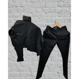 torontocn Men Cotton Blend Shirt Pant Set-picture-14