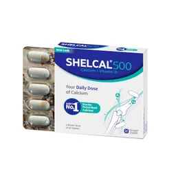 Torrent Shelcal 500 Calcium Tablets With Vitamin D3 | For Healthy And Strong Bone, Joint & Muscles | India'S No.1 Doctor'S Prescribed Calcium Supplement - 75 Tab - Torrent Pharma image 1