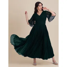 TORSHA Women Flared Sleeve Fit & Flare Dress-picture-31