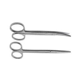 Tosh 2 Pcs 6 inch Stainless Steel Straight &a; Curved Surgical Scissor Set-picture-30