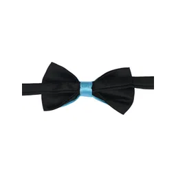 Tossido Blue & Black Solid Bow Tie image 2