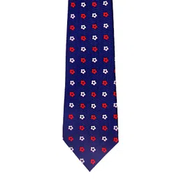 Tossido Blue Woven Design Broad Tie-picture-39