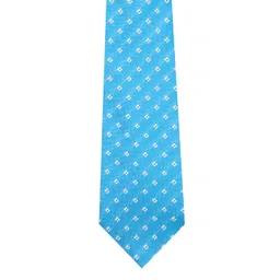Tossido Blue Woven Design Broad Tie-picture-40
