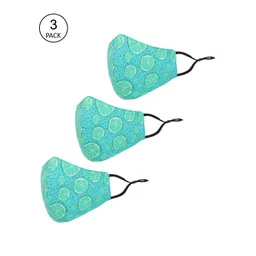 Tossido Kids Pack Of 3 Printed 3-Ply Pure Cotton Cloth Masks-picture-36