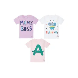 Tossido Kids Pack Of 3 Printed Cotton T-shirt image 1