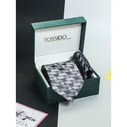 Tossido Men Accessory Gift Set Of Tie & Pocket Square-picture-17