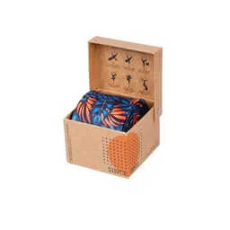 Tossido Men Black & Blue Printed Necktie-picture-31