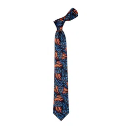 Tossido Men Black & Blue Printed Necktie image 2