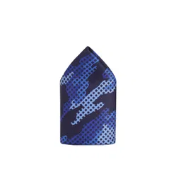 Tossido Men Black & Blue Printed Pocket Square-picture-38