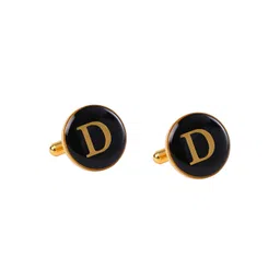 Tossido Men Black & Gold-Toned Cufflink-picture-23