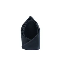 Tossido Men Black Solid Pocket Square-image-7