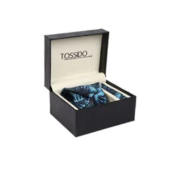 Tossido Men Blue & Black Printed Accessory Gift Set-picture-12