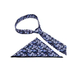 Tossido Men Blue & Black Printed Accessory Gift Set image 5