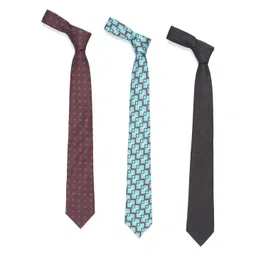 Tossido Men Blue & Brown Printed Broad Tie-picture-36