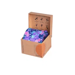 Tossido Men Blue Floral Print Necktie-picture-41