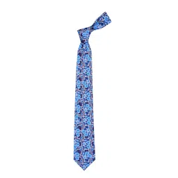 Tossido Men Blue Printed Necktie-picture-30