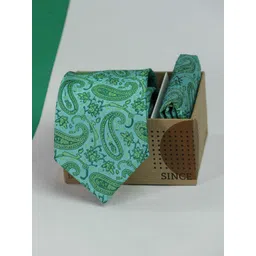 Tossido Men Paisley Necktie & Pocket Square Gift Set Comes with a box-picture-27