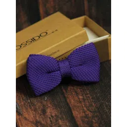 Tossido Men Purple Knitted Acrylic Bow Tie-picture-27