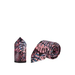 Tossido Multicolor Floral Tie with Pocket Square-picture-34