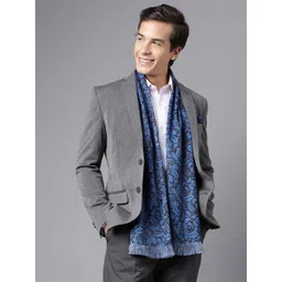 Tossido Paisley Printed Satin Stole & Pocket Square-picture-26