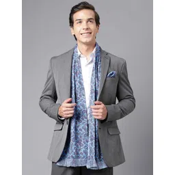 Tossido Printed Satin Stole & Pocket Square-picture-14