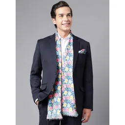 Tossido Printed Satin Stole & Pocket Square-picture-17