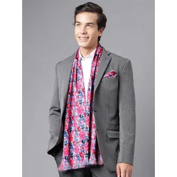 Tossido Printed Satin Stole & Pocket Square-picture-21