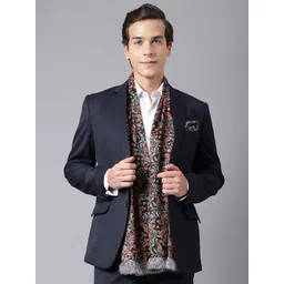 Tossido Printed Satin Stole & Pocket Square-picture-20