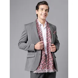 Tossido Printed Satin Stole & Pocket Square image 1