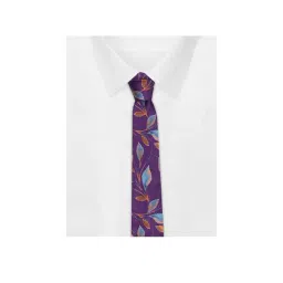 Tossido Purple Printed Necktie image 5