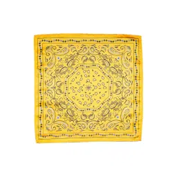 Tossido Yellow Printed Pocket Square-picture-42