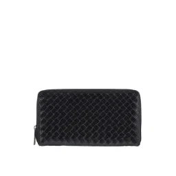 Toteteca Black Textured Zip Around Wallet for Women-picture-46