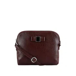 Toteteca Brown Textured Medium Sling Handbag-picture-37