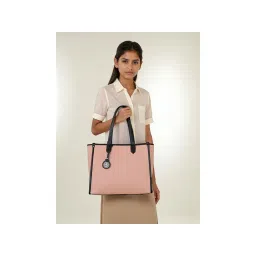 Toteteca Women Chic Urban Pink Solid Tote Bag-picture-15