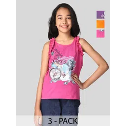 TotzTouch Girls 3 Printed Applique T-shirt-picture-34