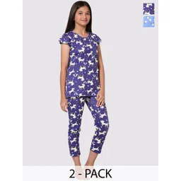 TotzTouch Girls Printed Night suit-picture-27