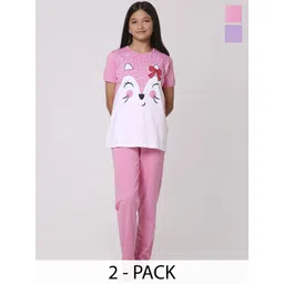 TotzTouch Girls Printed Night suit-picture-19