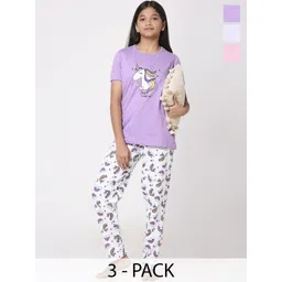 TotzTouch Girls Printed Night suit-picture-17