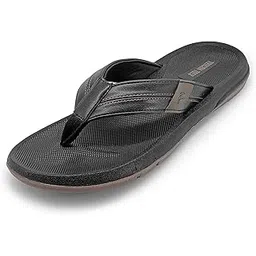 toucantoes Men's Leather Flip Flops, Casual Beach Sandals with Textured Footbed, Comfort Thong with Brown Rubber Outsole-picture-23