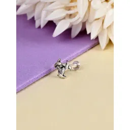 Touch925 925 Pure Silver Criss Cross Nose Pin-picture-14