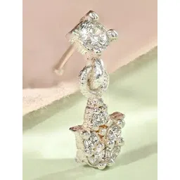 Touch925 925 Pure Silver Drop Stone Siler Nose pin-picture-32