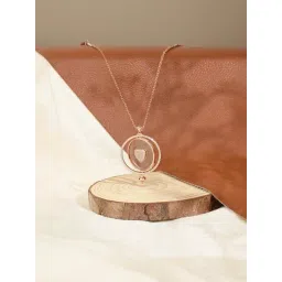 Touch925 925 Pure Silver Moving Heart Necklace-image-46