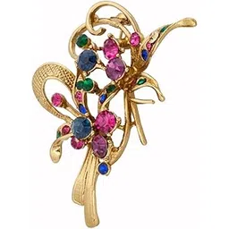 touchstone Indian Bollywood Intricately Designed Beautiful Designer Jewelry Brooch for Women.-picture-32