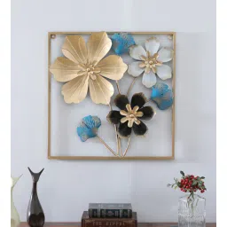 toughcrafts Flowers Multicolour Iron Wall Art Without LED-picture-38