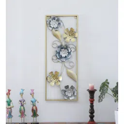 toughcrafts Flowers Multicolour Iron Wall Art Without LED-picture-16