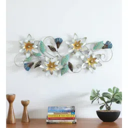 toughcrafts Iron Modern Flowers & Leafs Wall Metal Art-picture-15