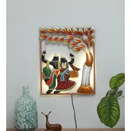 toughcrafts Iron Radha Krishna Frame Wall Metal Art-picture-5