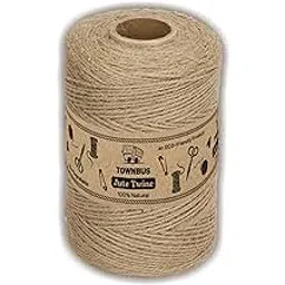 TOWNBUS - Pack of 1 | 2Ply | 150 Meters | Raw Natural Jute Twine, Arts and Crafts Jute Rope for Packaging, String for Gifts, DIY Crafts, Decoration, Bundling.-picture-16
