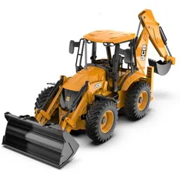 toy arena 2in1 Unbreakable Pull Back JCB Construction Loader Truck Vehicle Toy-picture-31